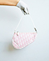 Saddle Bag, &pound;75, Handbags, Pink, Fabric, Front view